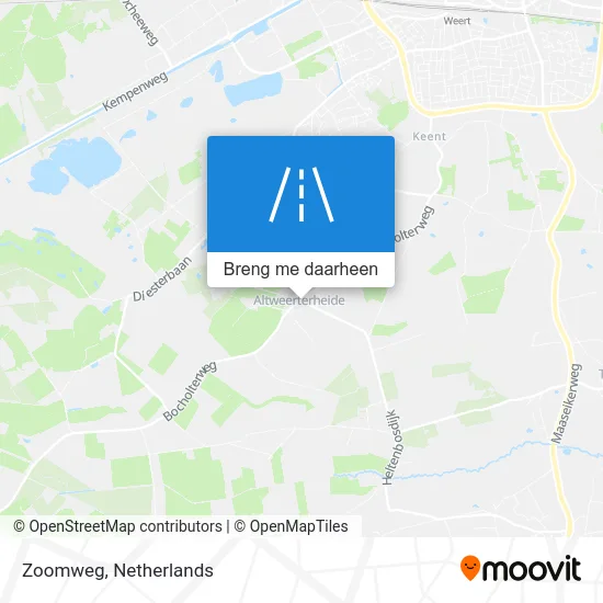 Zoomweg kaart