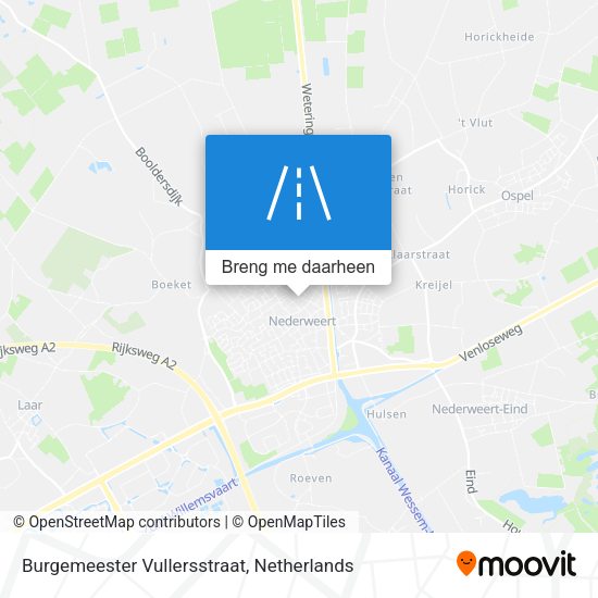 Burgemeester Vullersstraat kaart