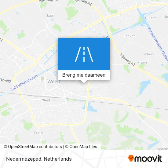 Nedermazepad kaart