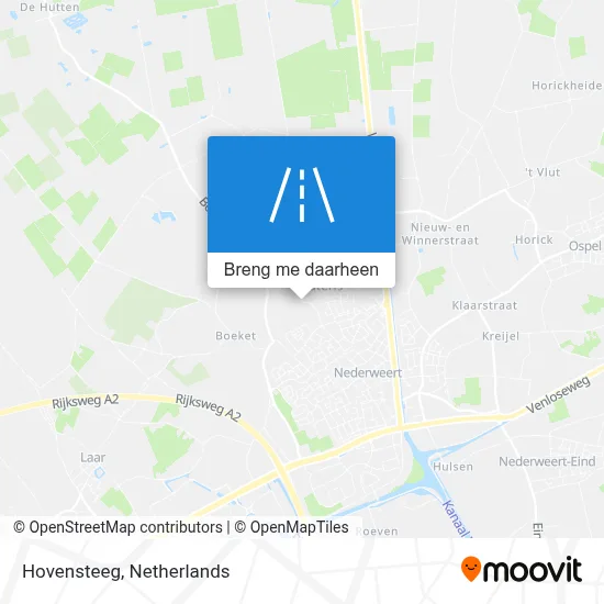 Hovensteeg kaart