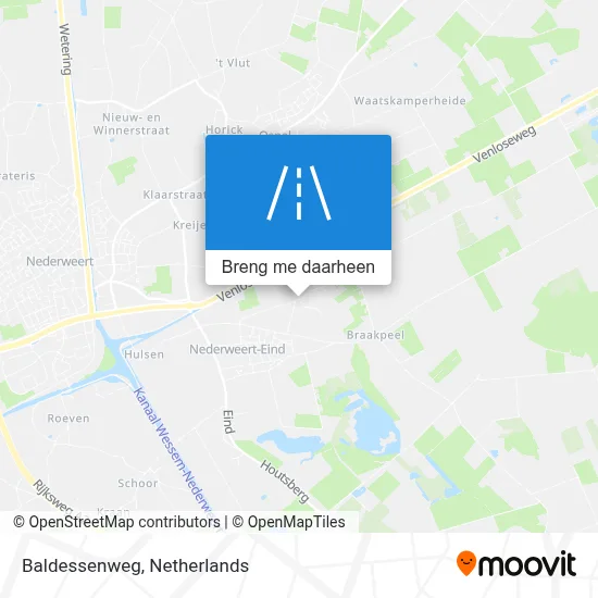 Baldessenweg kaart