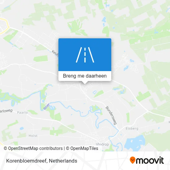 Korenbloemdreef kaart