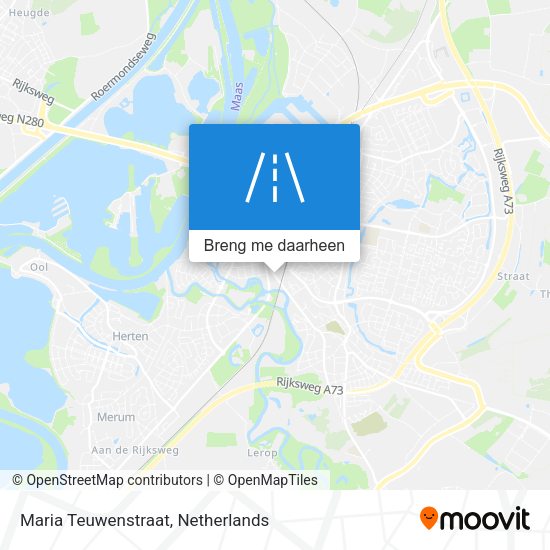 Maria Teuwenstraat kaart