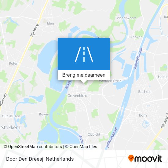 Door Den Dreesj kaart