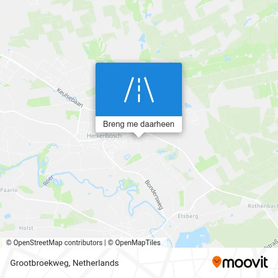 Grootbroekweg kaart