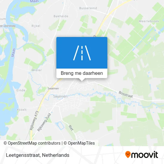 Leetgensstraat kaart