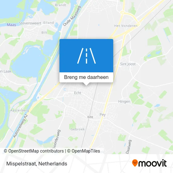 Mispelstraat kaart