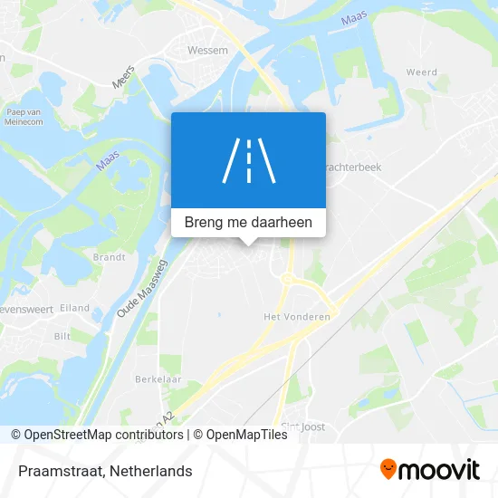 Praamstraat kaart