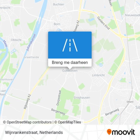 Wijnrankenstraat kaart