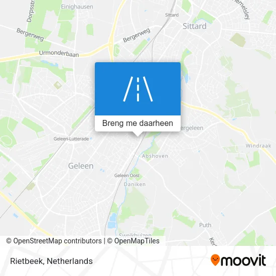 Rietbeek kaart