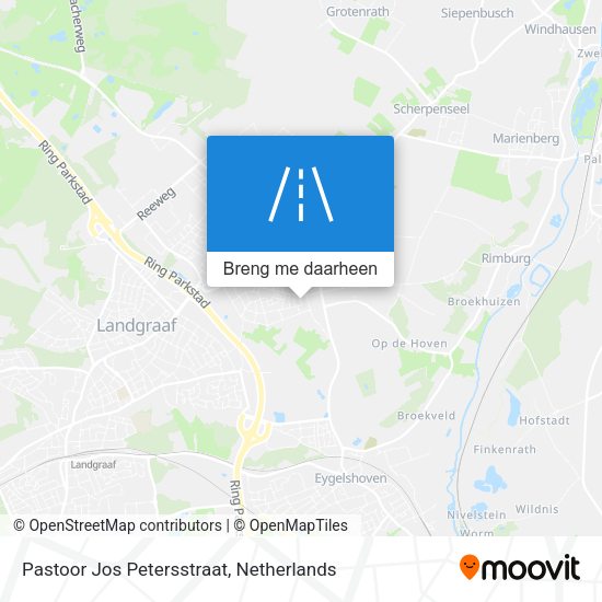 Pastoor Jos Petersstraat kaart