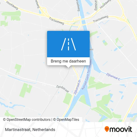 Martinastraat kaart
