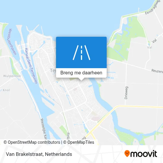 Van Brakelstraat kaart