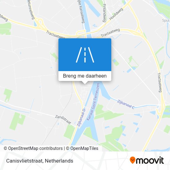 Canisvlietstraat kaart