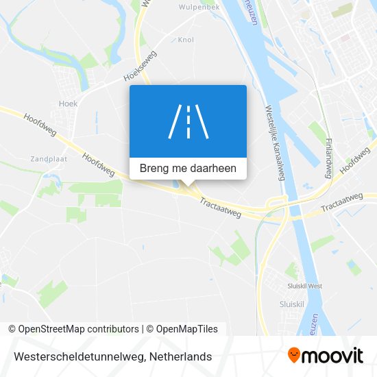 Westerscheldetunnelweg kaart
