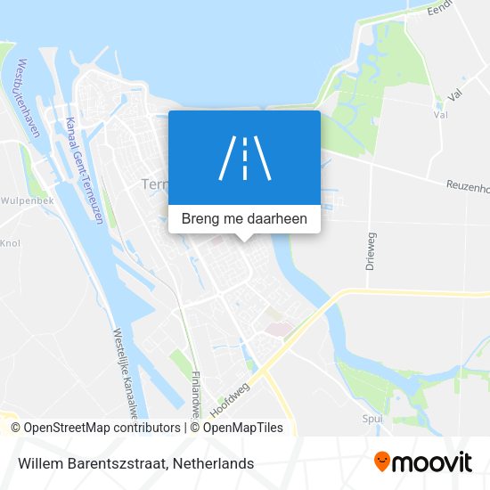 Willem Barentszstraat kaart