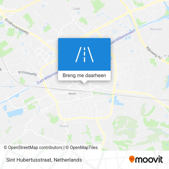 Sint Hubertusstraat kaart
