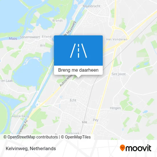 Kelvinweg kaart