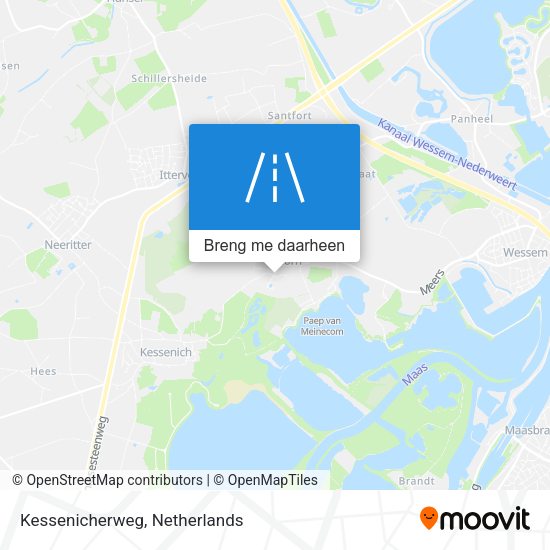 Kessenicherweg kaart