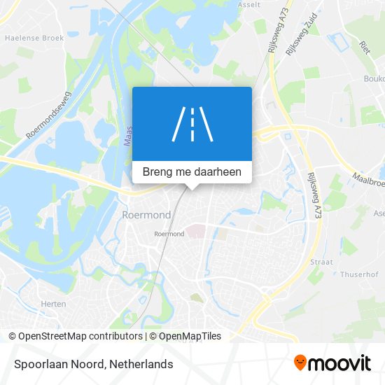 Spoorlaan Noord kaart