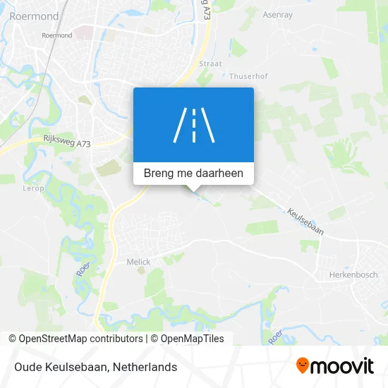 Oude Keulsebaan kaart