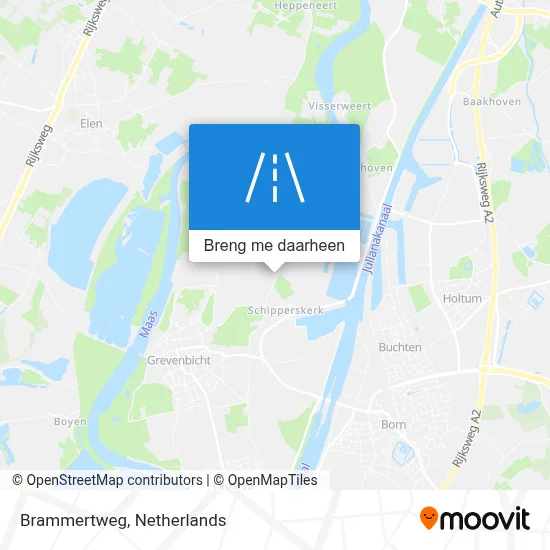 Brammertweg kaart