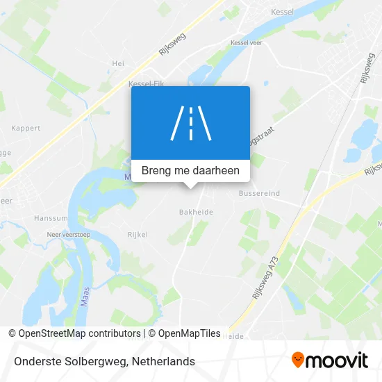 Onderste Solbergweg kaart