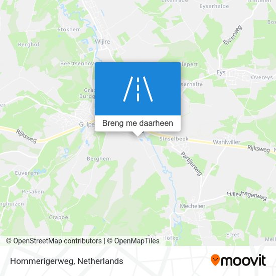 Hommerigerweg kaart