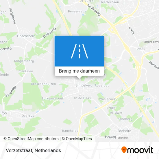 Verzetstraat kaart