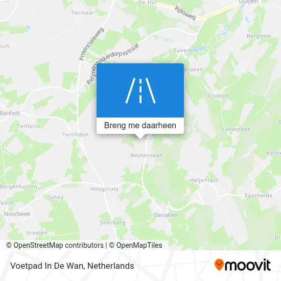 Voetpad In De Wan kaart