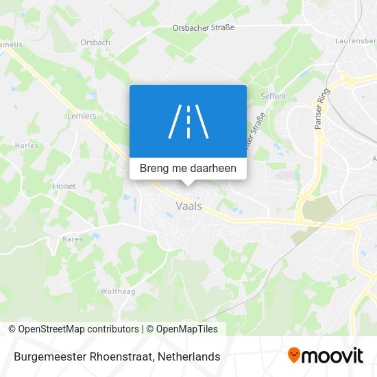 Burgemeester Rhoenstraat kaart