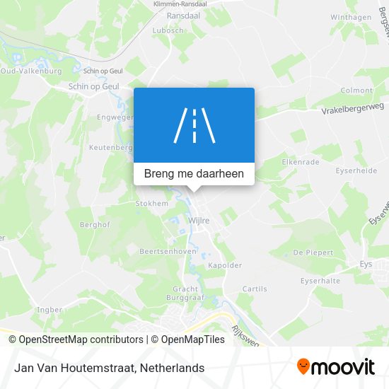 Jan Van Houtemstraat kaart