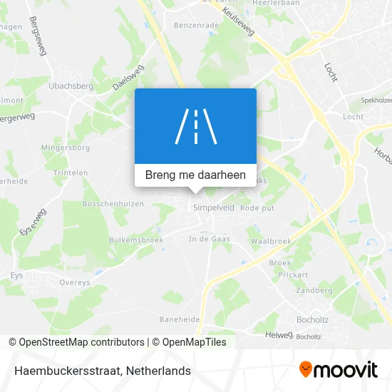 Haembuckersstraat kaart