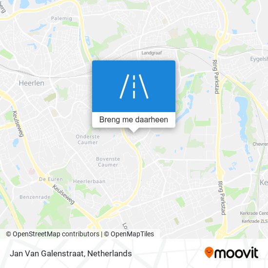 Jan Van Galenstraat kaart