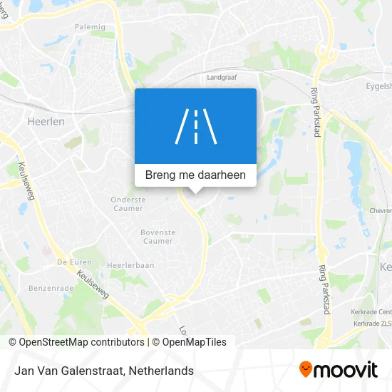 Jan Van Galenstraat kaart