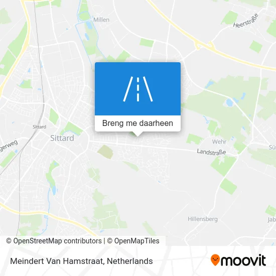 Meindert Van Hamstraat kaart