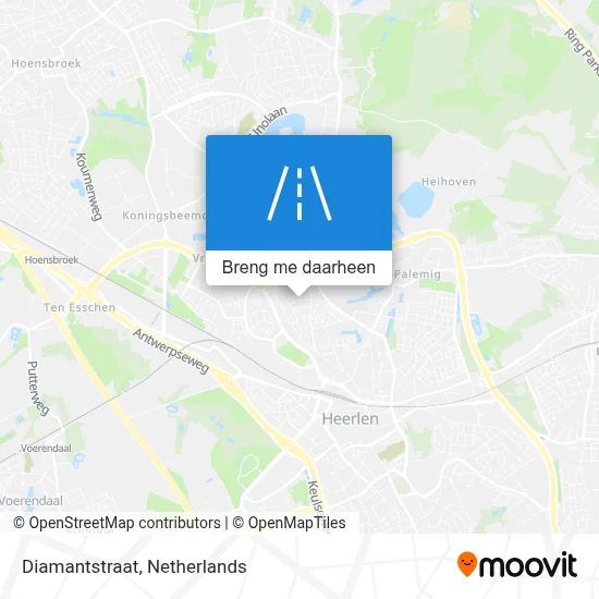 Diamantstraat kaart