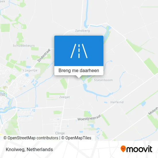 Knolweg kaart