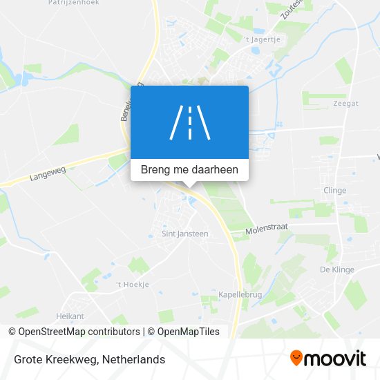 Grote Kreekweg kaart