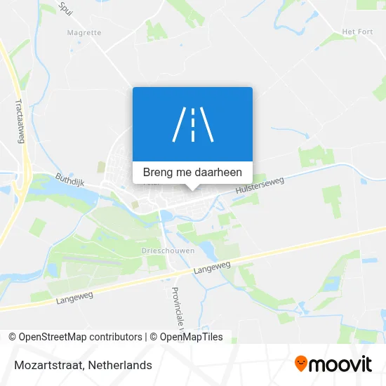 Mozartstraat kaart