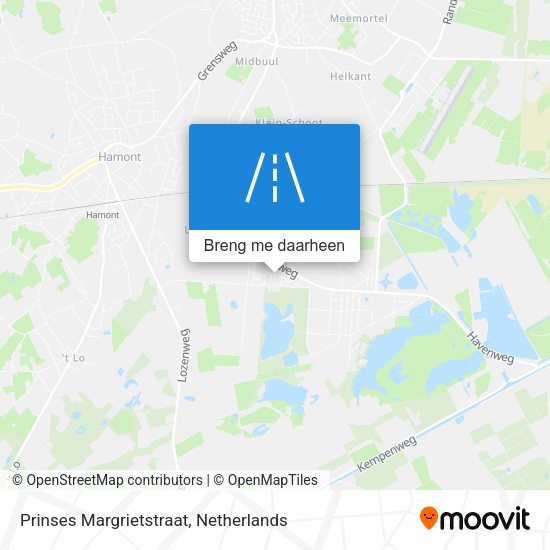 Prinses Margrietstraat kaart