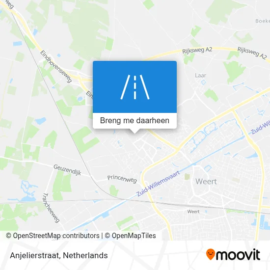 Anjelierstraat kaart