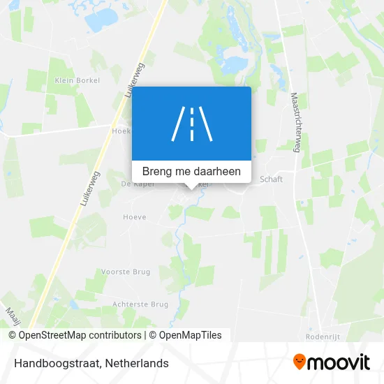 Handboogstraat kaart