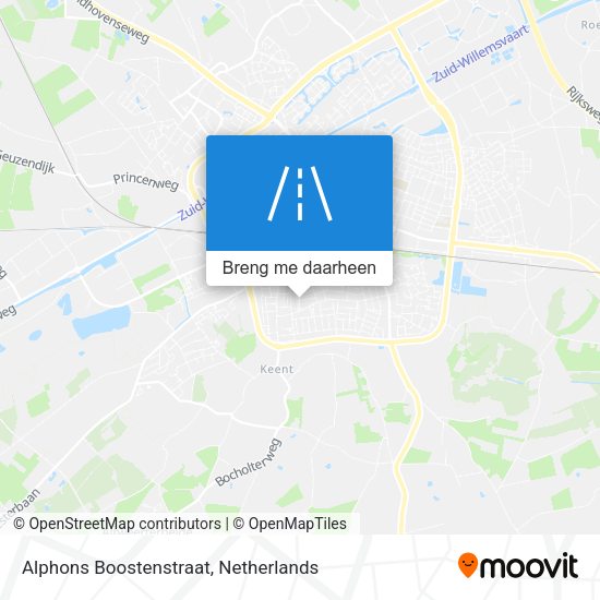 Alphons Boostenstraat kaart