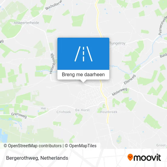 Bergerothweg kaart