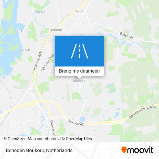 Beneden Boukoul kaart