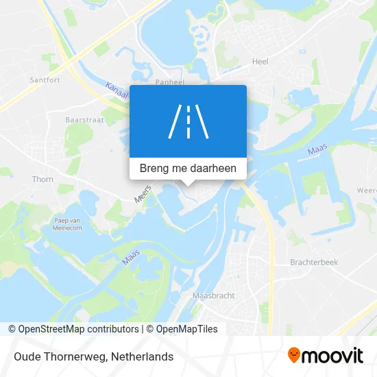 Oude Thornerweg kaart