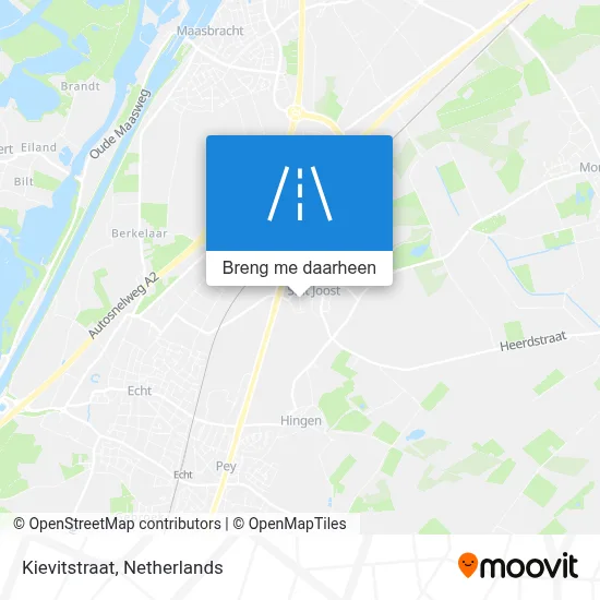 Kievitstraat kaart