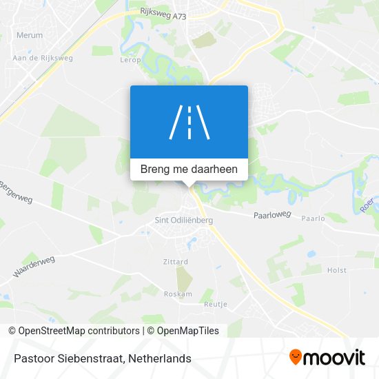 Pastoor Siebenstraat kaart