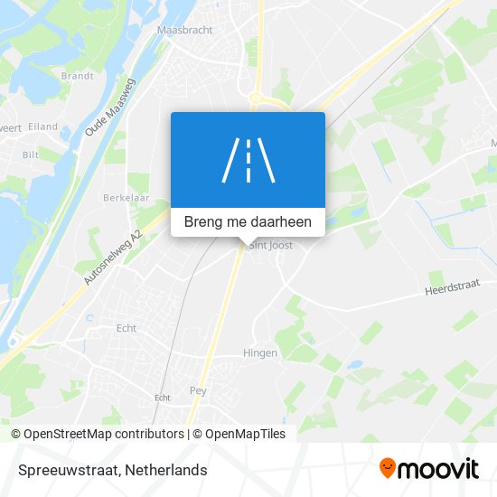 Spreeuwstraat kaart